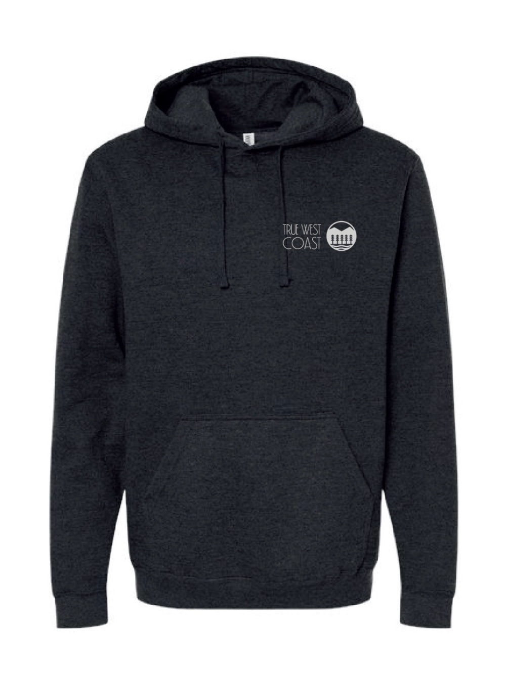 True West Coast Dark Charcoal Pullover Hoodie